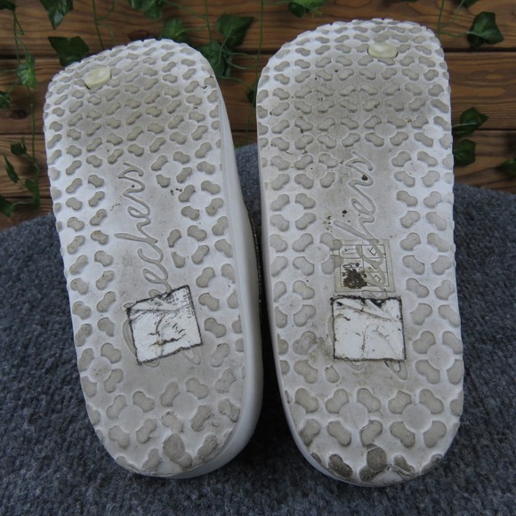 Skechers Foamies Cali Breeze 2.0 Women's 8 White Rhinestone Thong Sandal Comfort - Picture 5 of 6